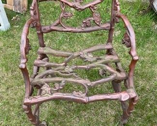 Cast iron garden chair