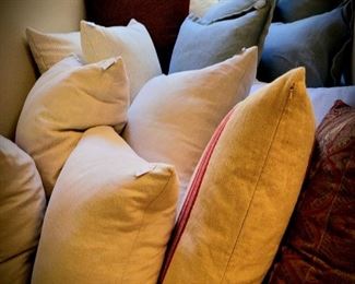 Decorator pillows and down pillow forms