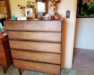 Stanley mid century high boy