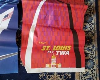 Vintage David Klein TWA posters
