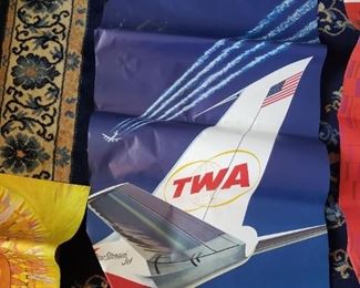 Vintage David Klein TWA posters