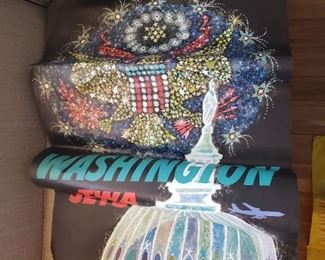 Vintage David Klein TWA posters