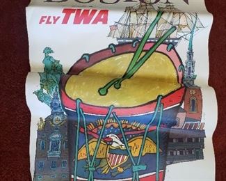 Vintage David Klein TWA posters