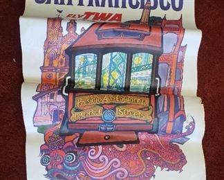 Vintage David Klein TWA posters
