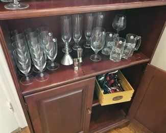High end wine glasses and stemware
