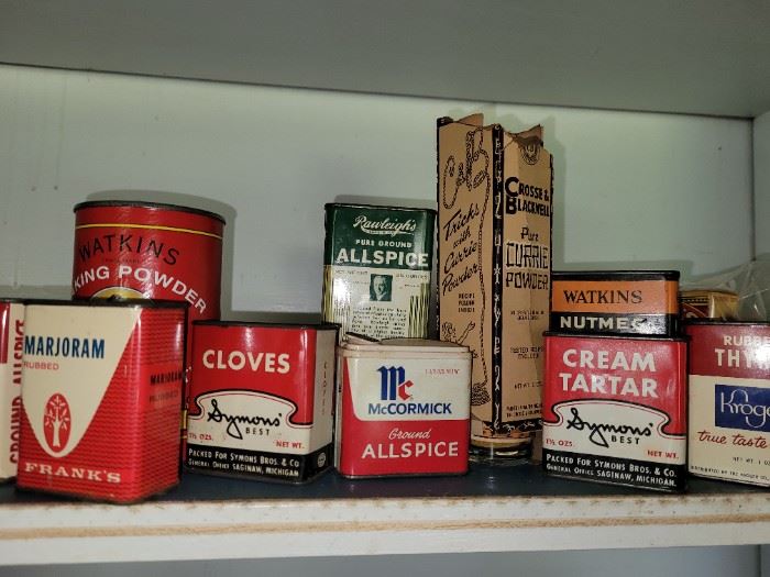 Old tins and bottles