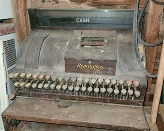 $15.00, Old remington cash register as is