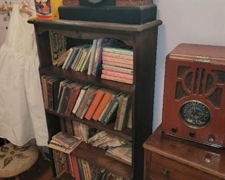 Old books, radios and clocks
