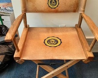 $125.00, Vintage leather Michigan Director chair vg condition