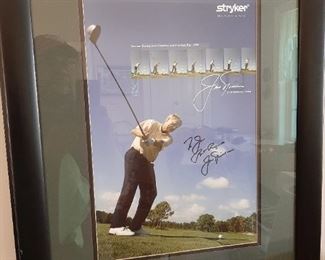 Signed Jack Nicklaus,, Golf decor