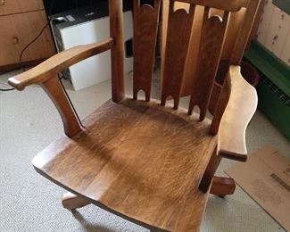 $50.00, Oak office chair