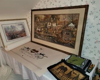 Siogned and numbered prints