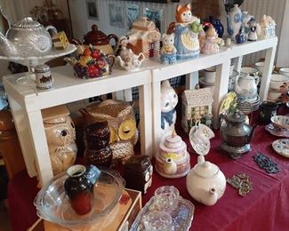 Teapots cookie jars and more