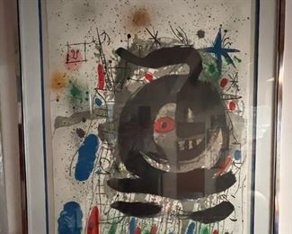 Joan Miro, Club 49, 1968 lithograph on paper, 54/75. Photo 1 of 3