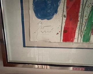 Joan Miro, Club 49, 1968 lithograph on paper, 54/75. Photo 2 of 3