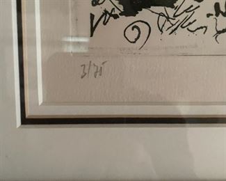 Salvador Dali, Retrato de las Firmas, 1975 engraving on paper. 3/25. Photo 2 of 3