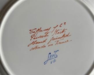 Hand-painted Tiffany Private Stock china complete service for 12. Photo 2 of 5