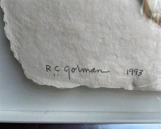 R. C. Gorman, Anazazi, Hand Cast Paper, 1993, 5/50. Photo 2 of 3