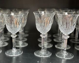 St. Louis Tommy Pattern Crystal. Water, white wine, red wine, cordial complete chip free service for 12. Photo 2 of 3  