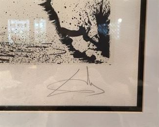 Salvador Dali, Don Quixote, 1957 lithograph on paper. Number 248/300. Photo 3 of 3