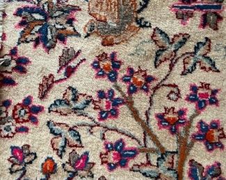 Kerman transitional cotton rug. Measures 9' 9" x 5' 3". Photo 3 of 3 