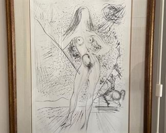 Salvador Dali, Venus De La Constellation Avec Picador, 1975, Engraving on paper. Signed and numbered 70/75. Photo 1 of 3
