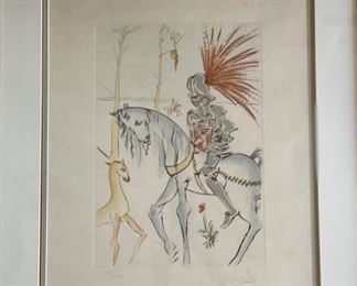 Salvador Dali, Late 20th Century etching on paper. LXXV/LXXV (75/75). Photo 1 of 3