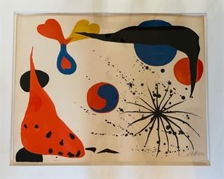 Alexander Calder. Flies in the Spiderweb signed and numbered lithograph. Photo 1 of 3