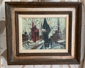 Ukranian artist original oil painting, 1977