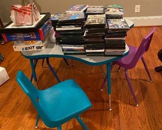 Lakeshore Children's learning table set;  seats 4 ; adjustable; in excellent condition