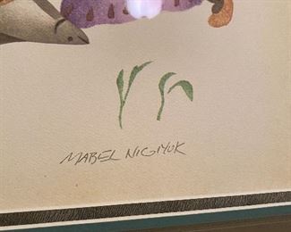 Mabel Nigiyok signed and numbered artwork
