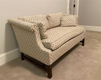 Hickory Chair upholstered settee