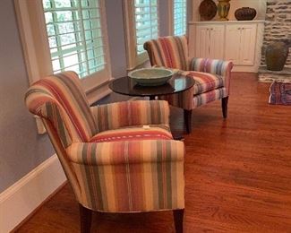 Stickley vintage upholstered chairs