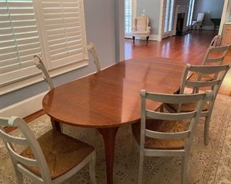 Kitchen Dining table by Knob Creek with 6 ladder back chairs