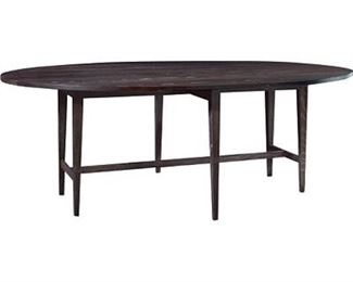 Hickory Chair 7742-70 Mariette Himes Gomez Harvest Dining Table In Ebony