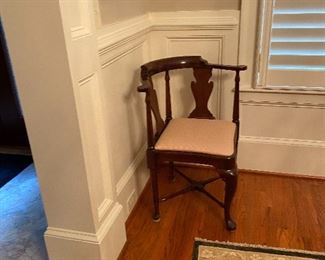 matching Harden mahogany regency style corner chair