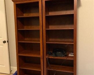 multiple book shelves available
