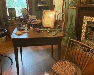 Primitive Table and Chair