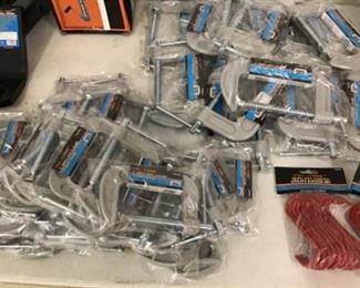 Many C-Clamps