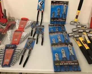 Wrench Sets, Pliers, Hammers 