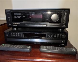 Sony receiver and multidisc player
