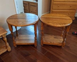 Tennessee Oak occasional tables 