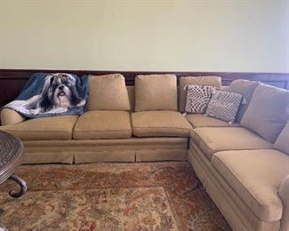 One of two sectionals in the home