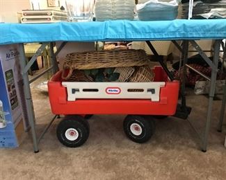 Little tykes wagon, basket collection