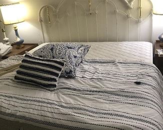 King size bed, mattress and box spring