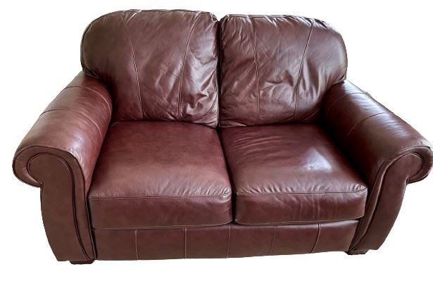 Lane Leather Love Seat