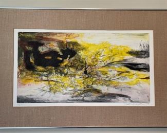 Abstract Signed Lithograph
