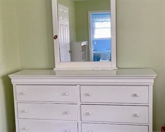 Stanley Dresser with Attached Mirror