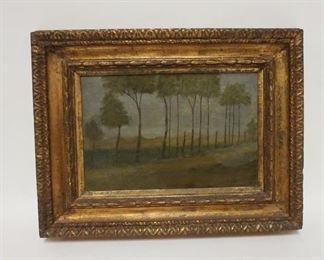 1112	OIL PAINTING ON BOARD EMILE BRANCHARD LANDSCAPE, 17 1/2 IN X 13 1/3 IN OVERALL
