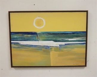 1121	OIL PAINTING ON CANVAS BY JOHN PAUL REARDON TITLED *HOT AUGUST*, 31 1/4 IN X 23 1/4 IN

